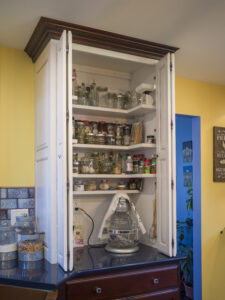custom kitchen cabinetry spice cabinet