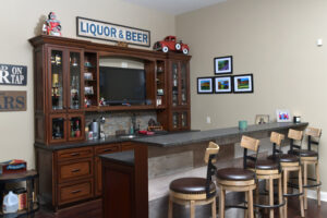 bar installation cabinetry